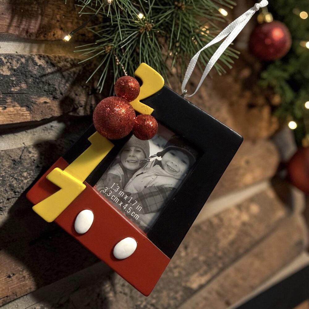 HALLMARK 2017 DISNEY MICKEY MOUSE PICTURE Photo FRAME Christmas Ornament